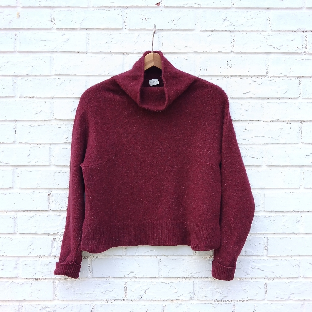 Poetry Cashmere Sweater Burgandy Garnet Small